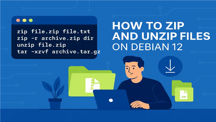 How to Zip and Unzip Files on Debian 12: A Beginner’s Guide